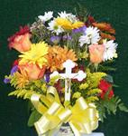 20c. Fresh Bouquet With Cross