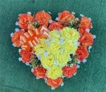 30a. Silk Heart in Fall Colors