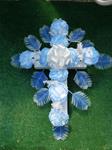 06.  Silk Floral Cross 18 inch