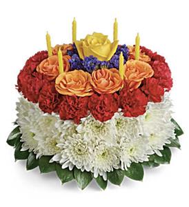 3a. Fresh Flower Birthday Cake