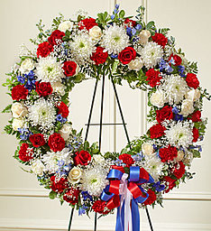 Patriotic Memorial Wreath